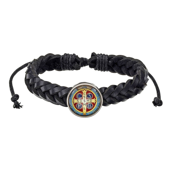 St Benedict Braided Bracelet