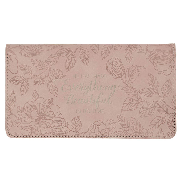 Checkbook "Everything Beautiful" Blush Floral