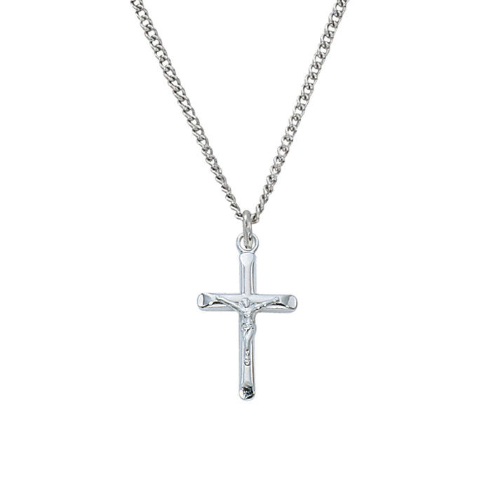 Crucifix Sterling Silver on 16-18" Chain