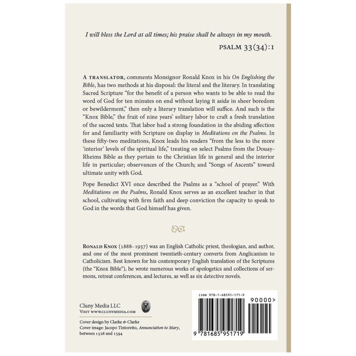 Meditations on the Psalms By Ronald Knox