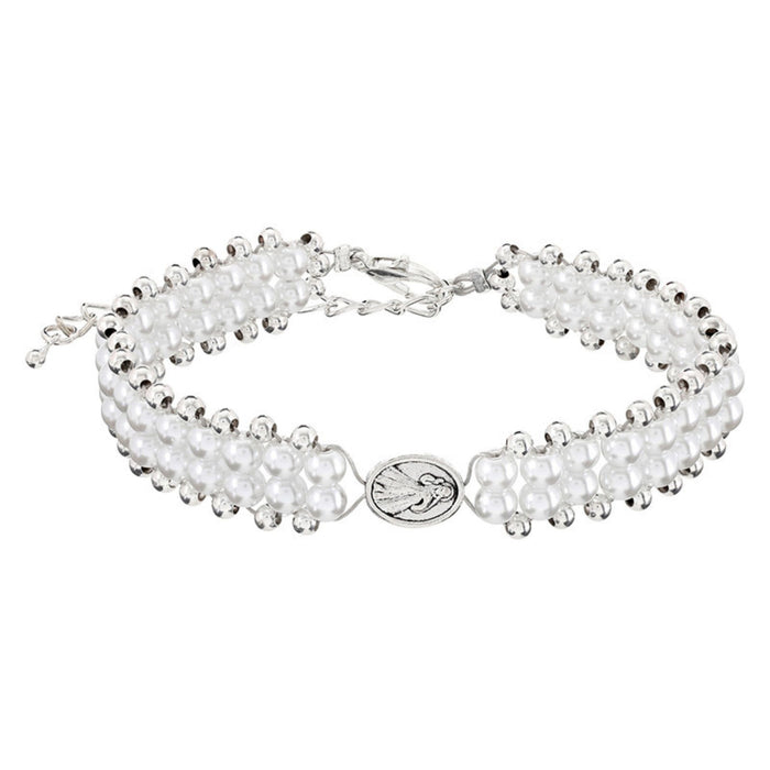 Divine Mercy Pearl Devotional Bracelet