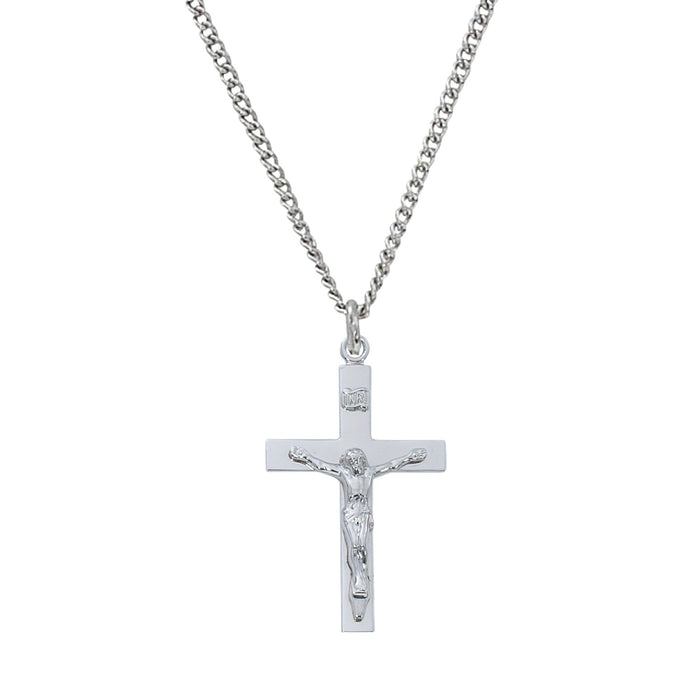 Crucifix Lord's Prayer Sterling Silver on 24" Chain