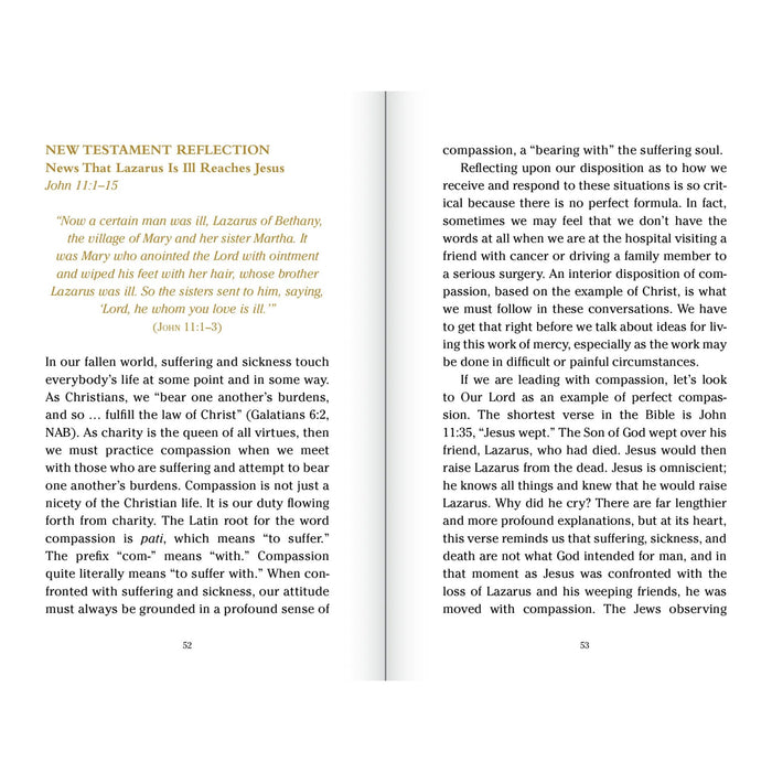 Pocket Guide to the Works of Mercy in Leather
