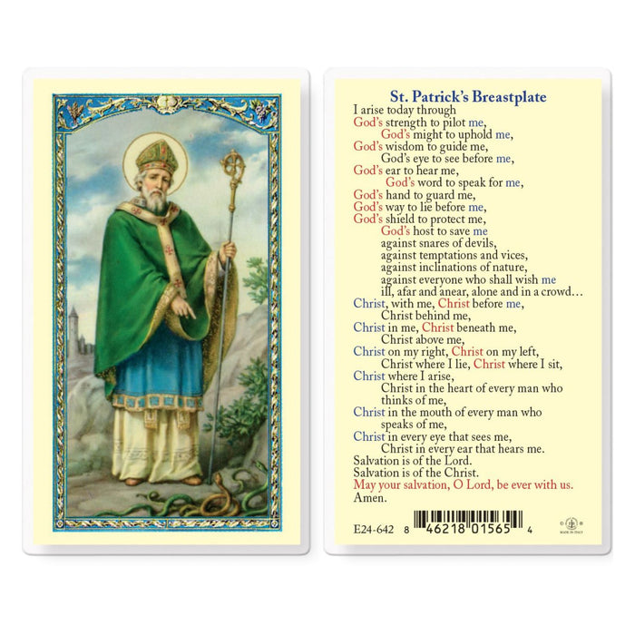 St Patrick's Breastplate Holy Card