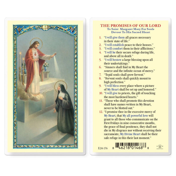 The Promises of Our Lord Holy Card