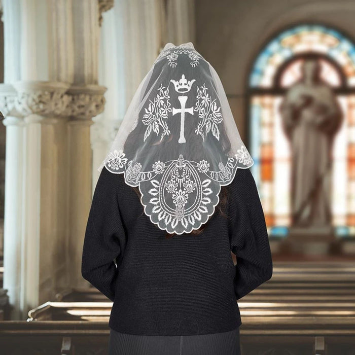 White Cross and Crown Chapel Veil