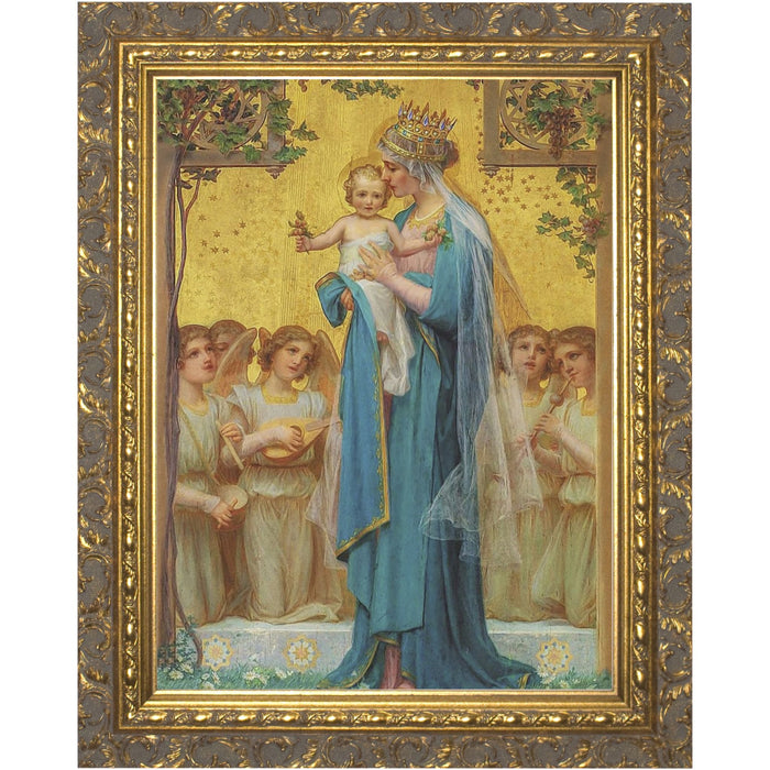 Madonna and Child by Enric M. Vidal Framed Canvas 8" X 10"