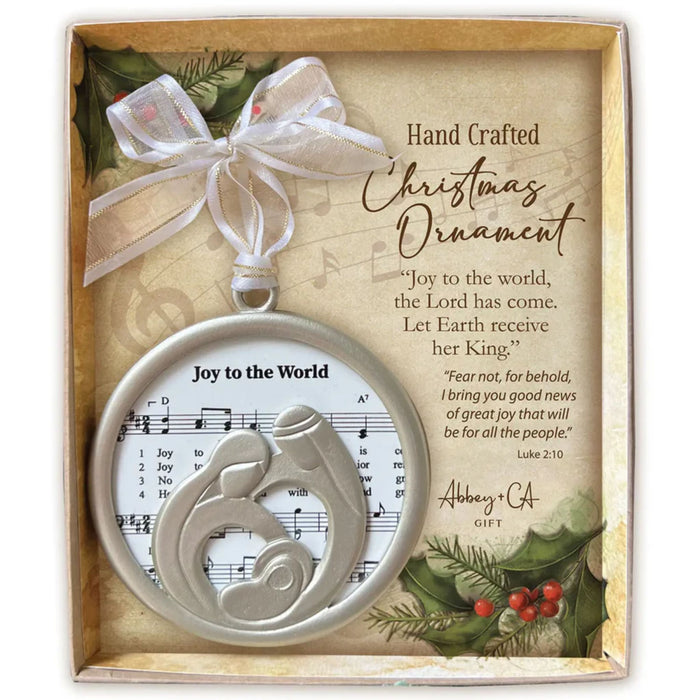 Christmas Carol Ornament "Joy to the World"