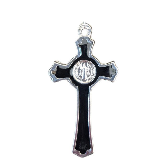 St Benedict Crucifix Black Enamel Inlay