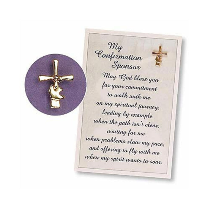 Confirmation Sponsor Card with Pin