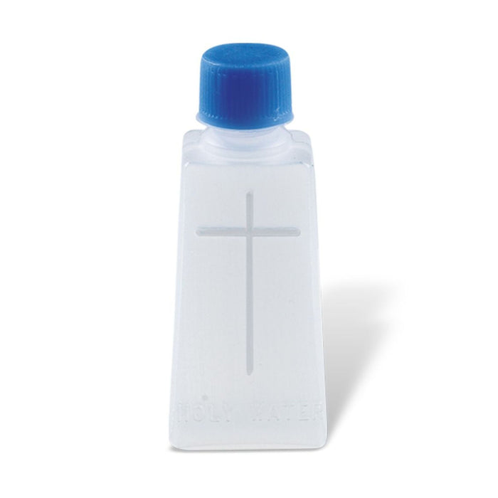 Holy Water Bottle with Cross 1 oz Plastic