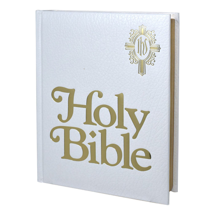 New Catholic Bible Family Edition in White