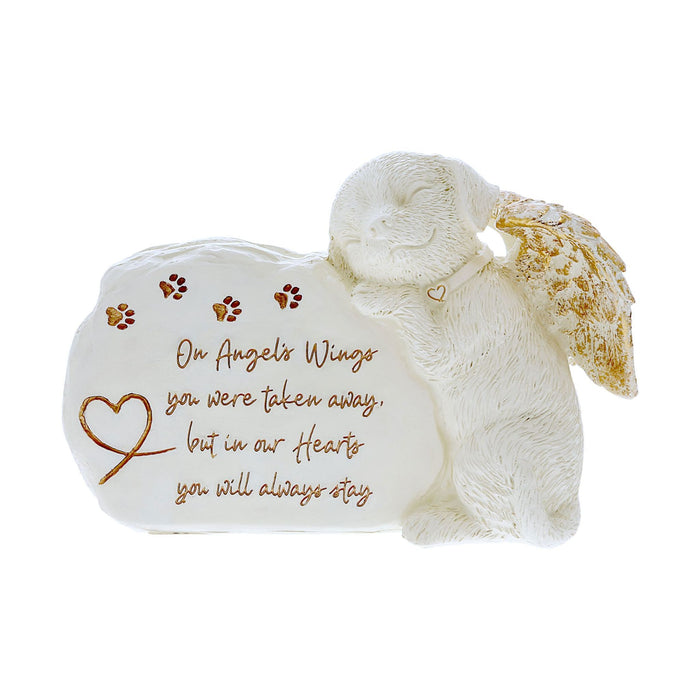 Dog Angel Pet Memorial Stone