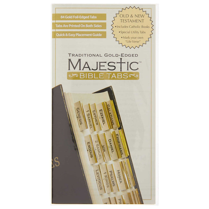Bible Tabs Majestic Gold-Edged (with Catholic books)