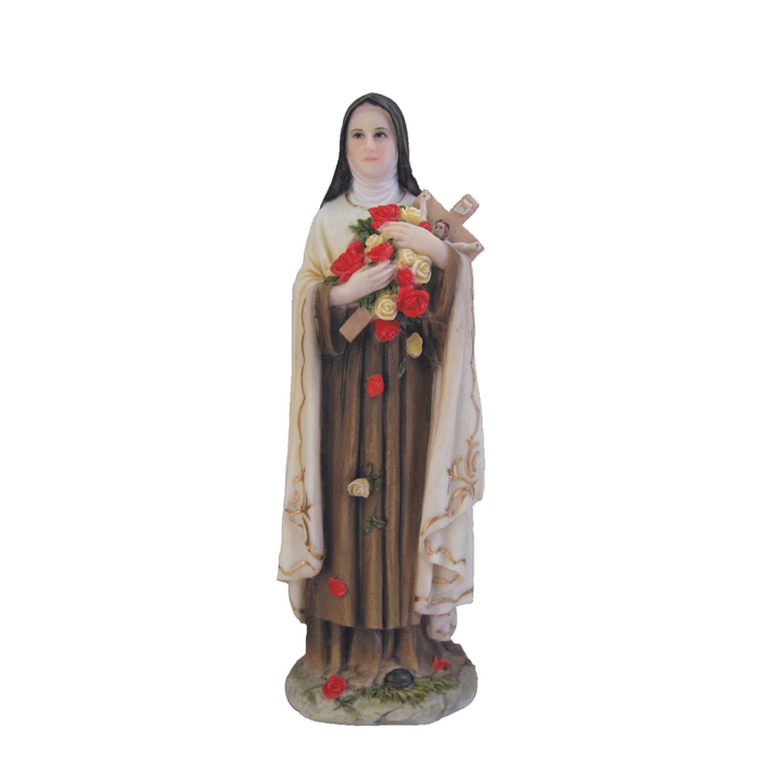 St. Therese in Fully Hand-Painted Color 8"