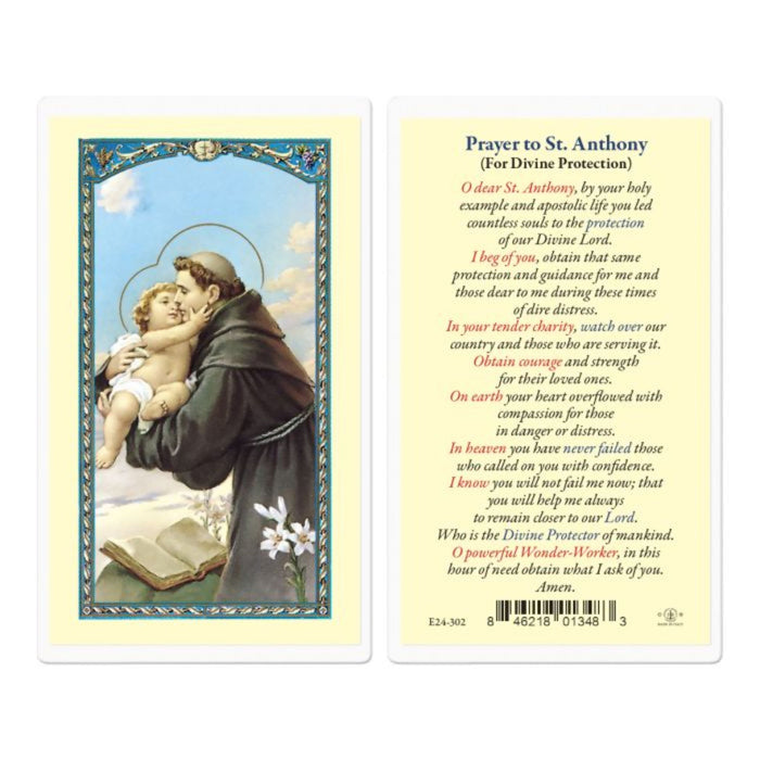 Saint Anthony of Divine Protection Holy Card