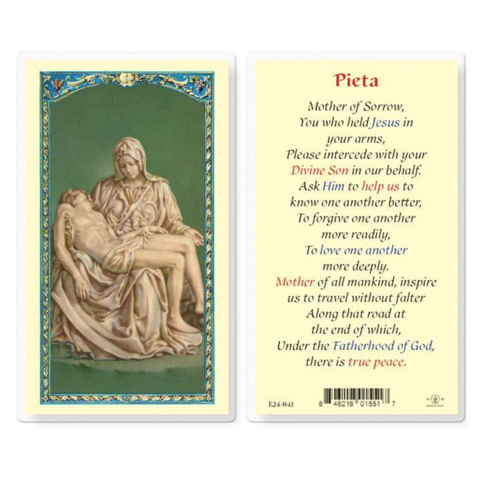 Pieta Holy Card