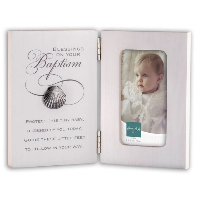 Baptism Frame "Protect This Tiny Baby" 6" x 8"