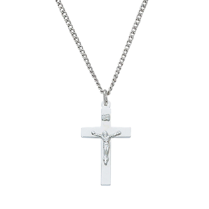 Crucifix Sterling Silver on 20" Chain
