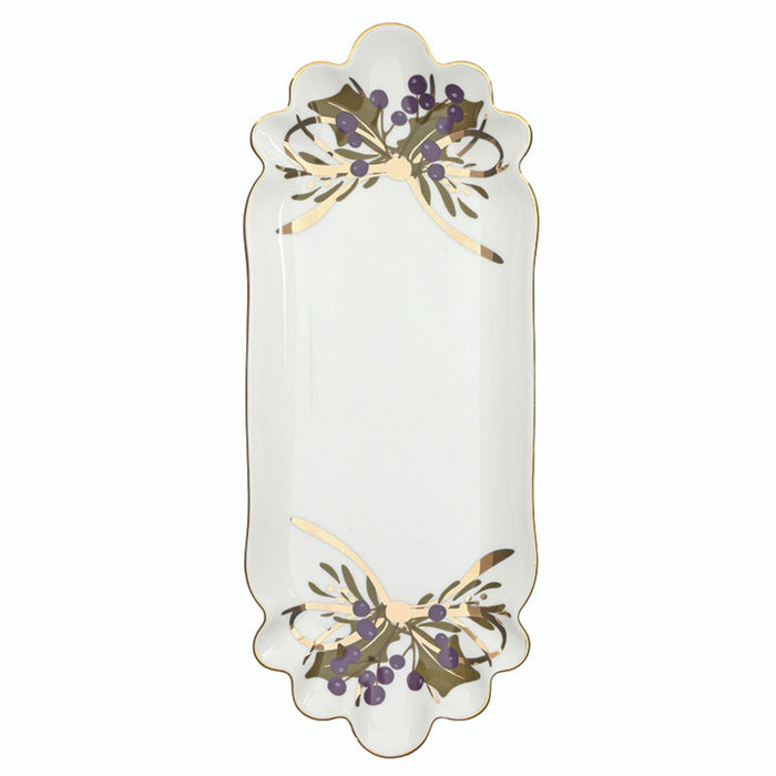 Christmas Ceramic Tray - Holly