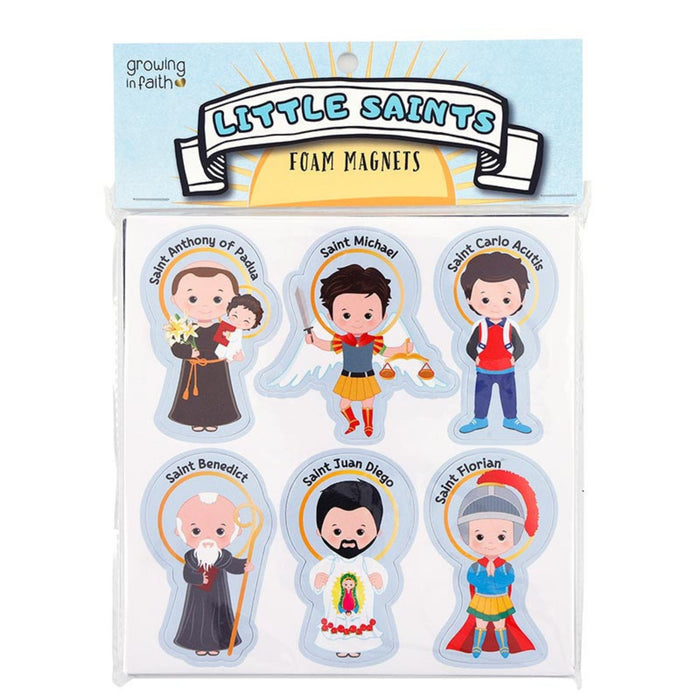 Saints for Boys Foam Magnets