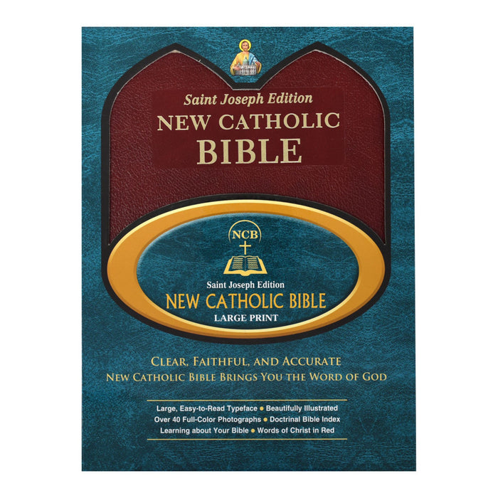 St. Joseph New Catholic Bible in Burgundy (Gift Edition - Large Type)
