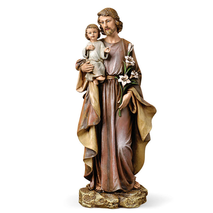 St Joseph and Child Statue 10" High