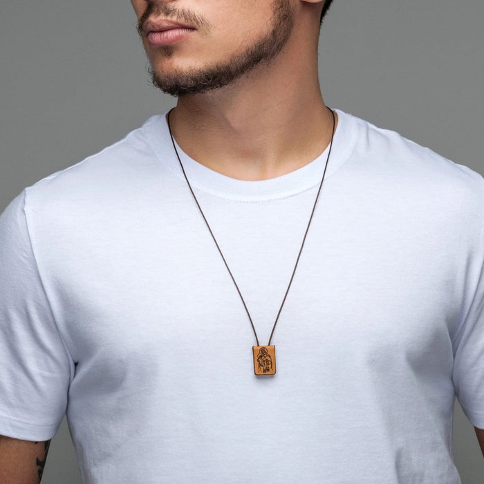 Scapular Genuine Leather on Cord