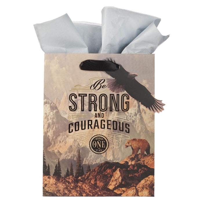 Gift Bag (M) Strong and Courageous Mountain View