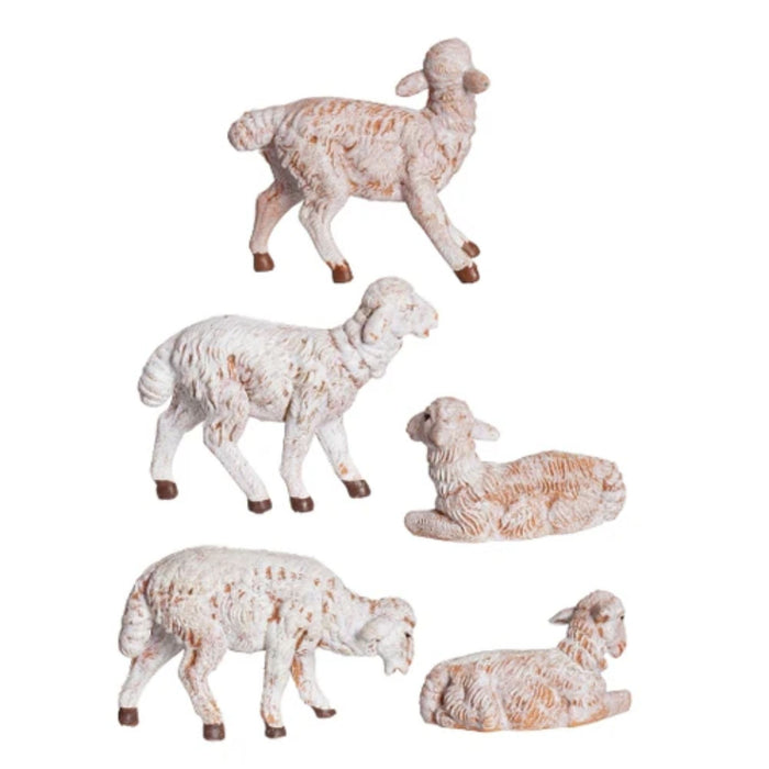 Fontanini White Sheep Variety Set - 5" Scale