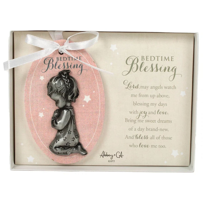 Praying Girl Crib Medal