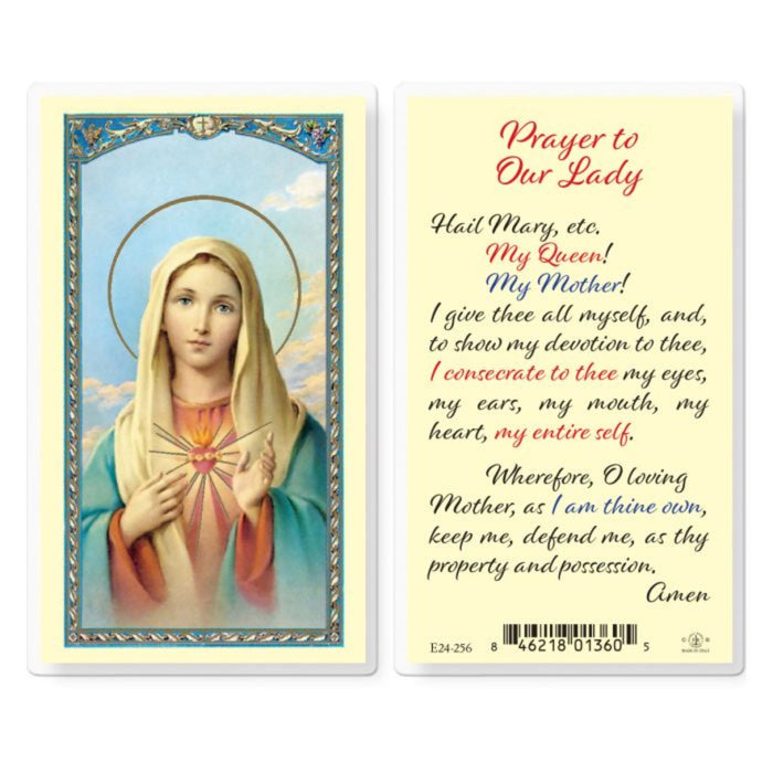 Prayer to Our Lady Holy Card