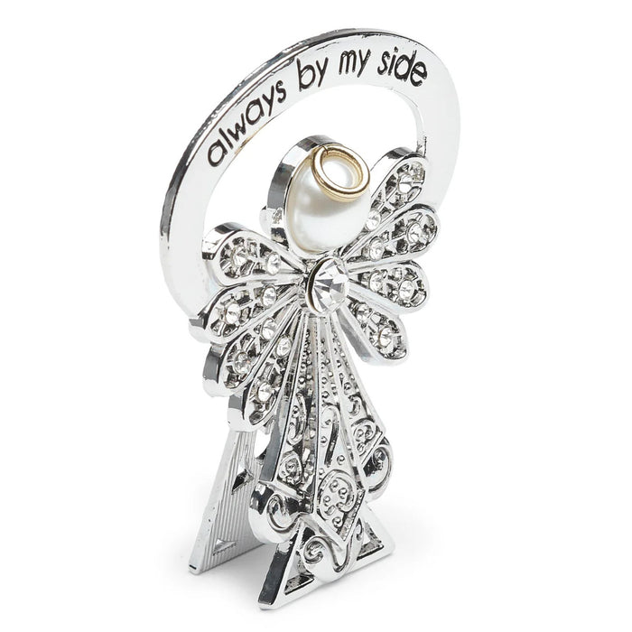 Crystal Bedside Angel 2.5" Metal