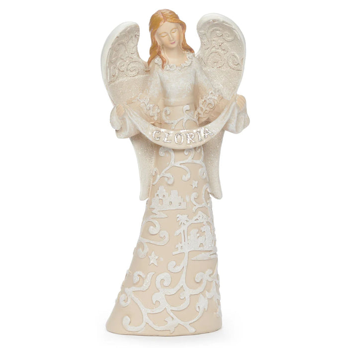 Nativity Set 7.5" White Paper Cut Style 7 Pieces