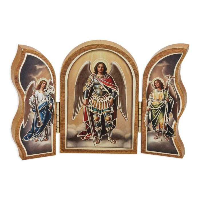 The Three Archangels Standing Triptych