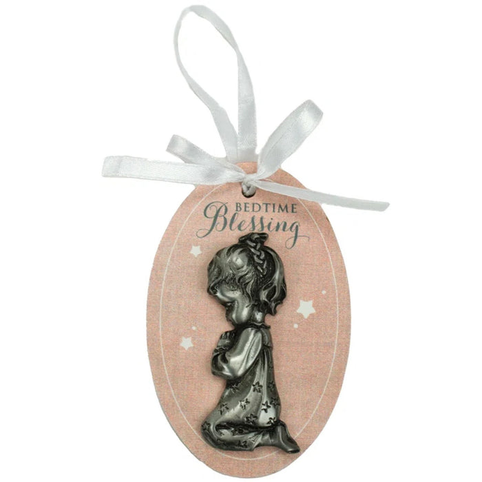 Praying Girl Crib Medal