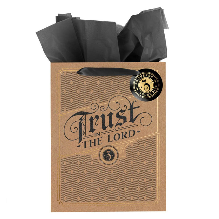 Gift Bag (L) Trust in the Lord Brown