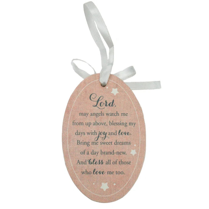 Praying Girl Crib Medal