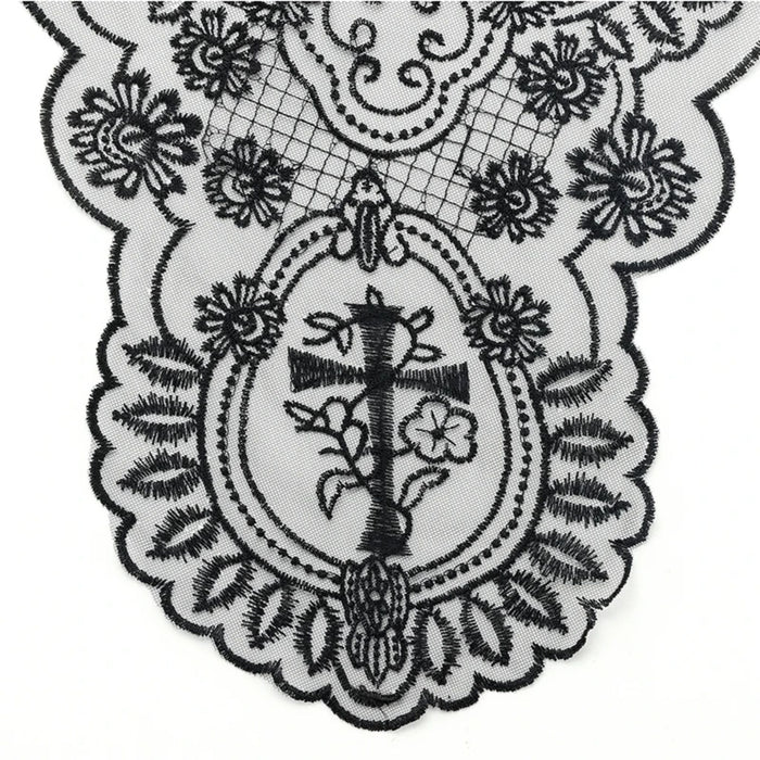 Black Cross and Crown Chapel Veil