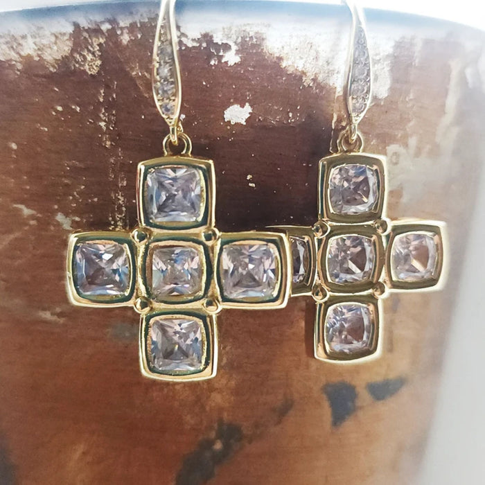 God Heals Clear Earrings Unique