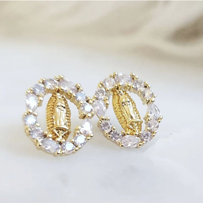 Queen of Heaven Earrings Clear