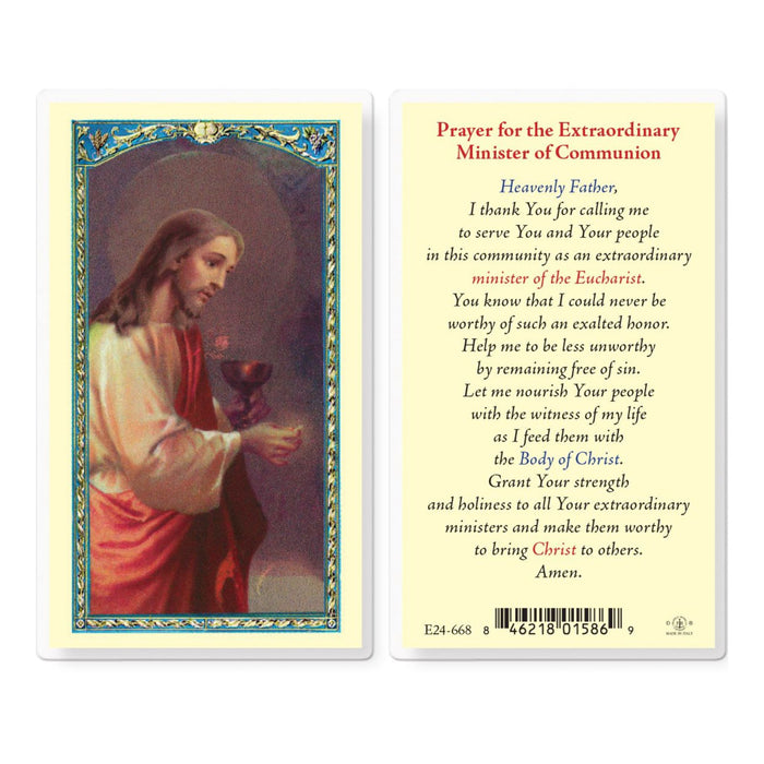 Prayer for the Minister Holy Card