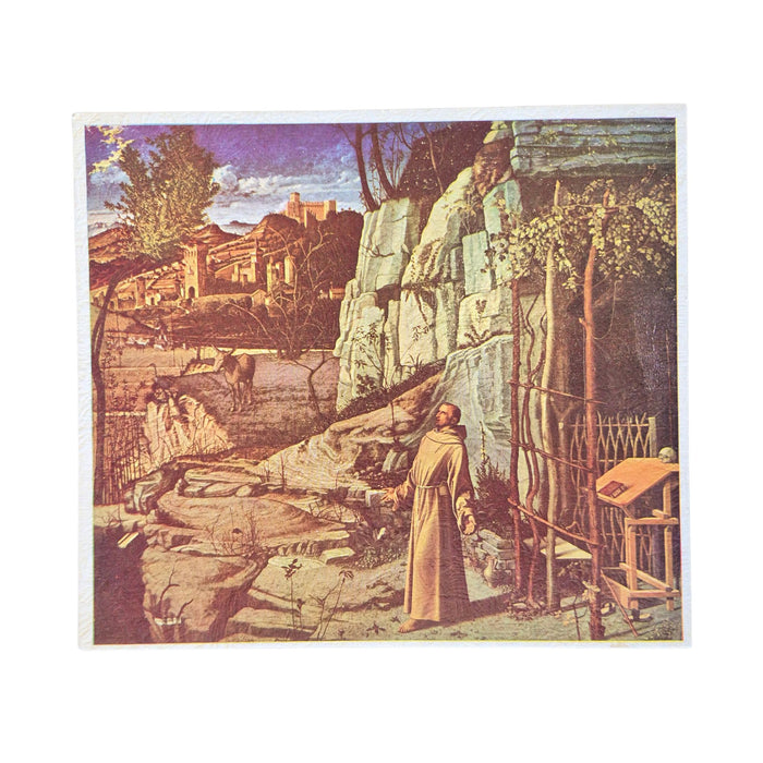 Vintage Frameable print on Artboard St. Francis in the Desert