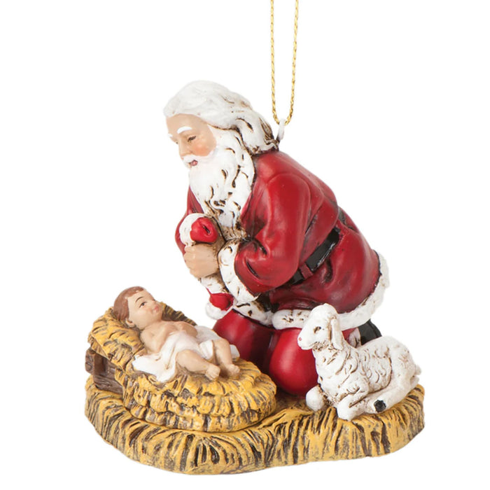 Kneeling Santa Ornament