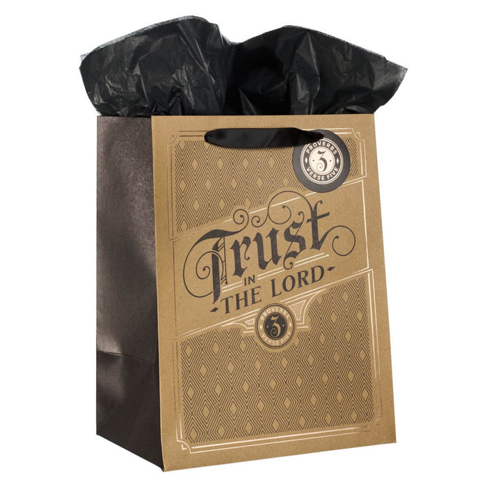 Gift Bag (L) Trust in the Lord Brown