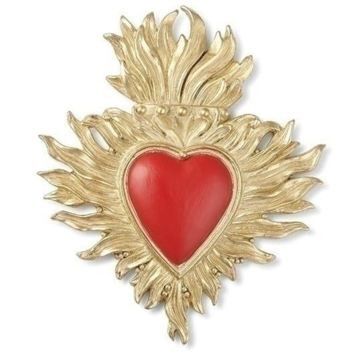 Plaque Sacred Heart 4.75" Resin