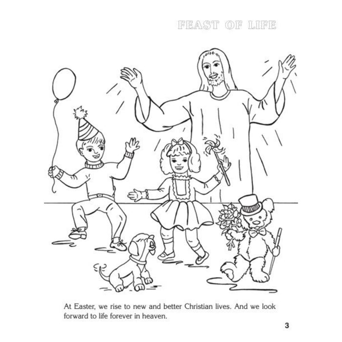 Coloring Book About Easter