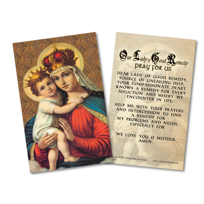 Our Lady of Good Remedy Holy Card