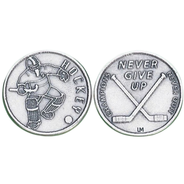 Hockey Never Give Up Pocket Token