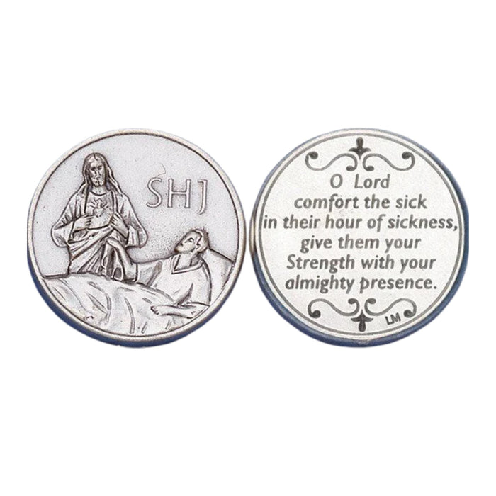 Sacred Heart Prayer for the Sick Pocket Token